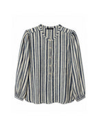 nora blouse | sargasso sea stripe | now £75 in the sale