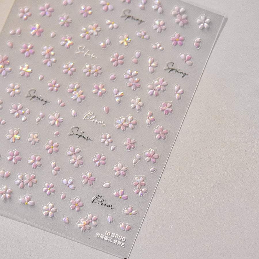 Hello Claws | Pink Cherry Blossom Nail Deco Sticker