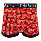 Mens England Rugby Boxer Shorts - Soft Cotton Sports Underwear