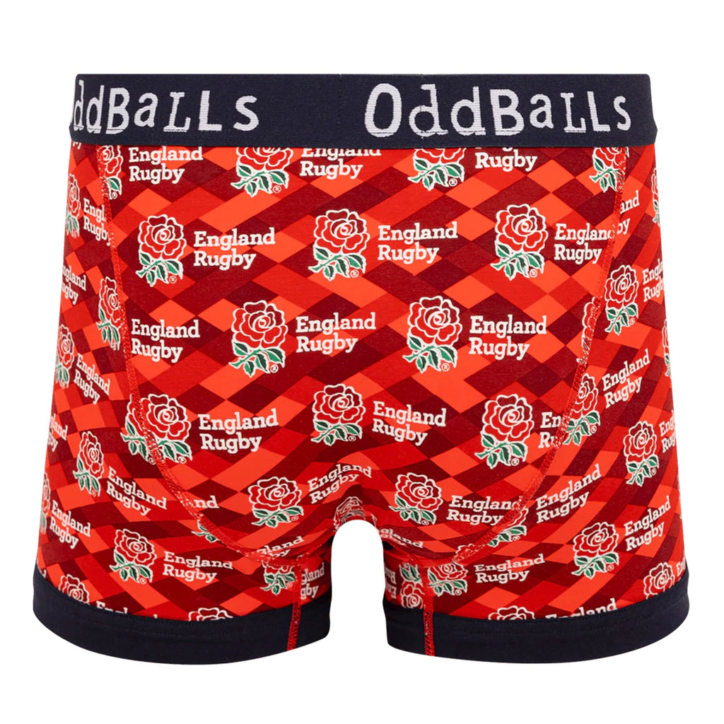 Mens England Rugby Boxer Shorts - Soft Cotton Sports Underwear