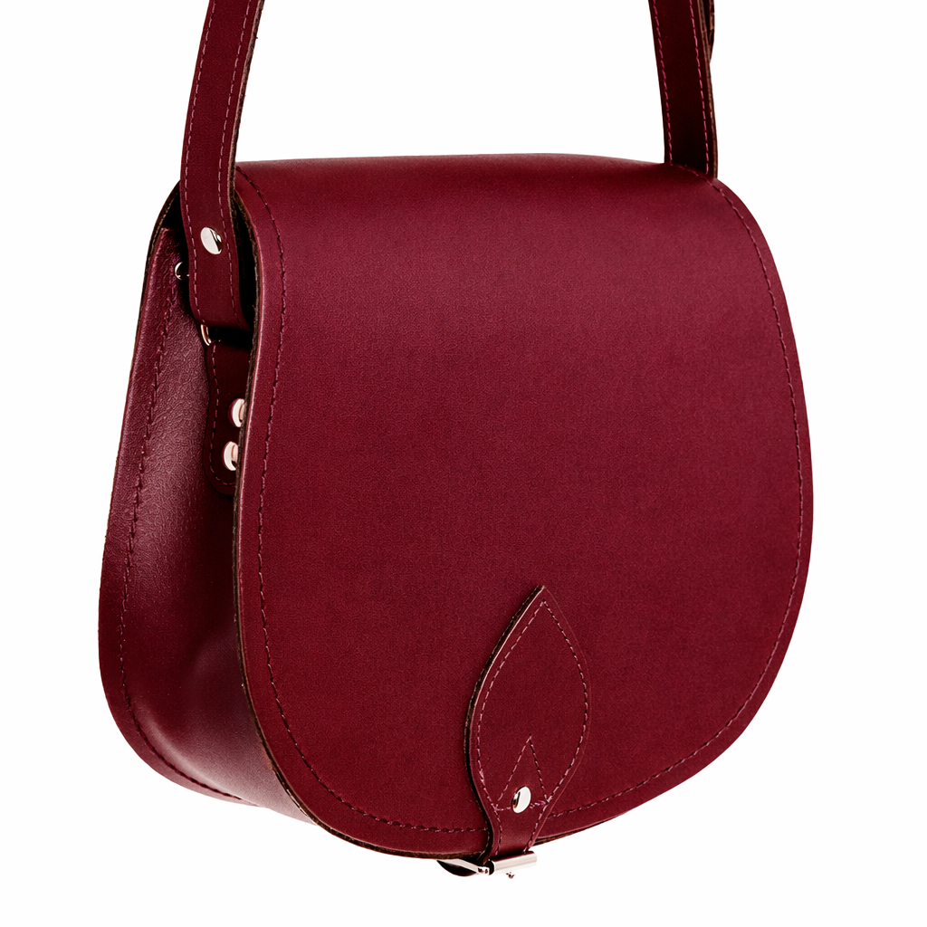 Handmade Leather Saddle Bag - Oxblood
