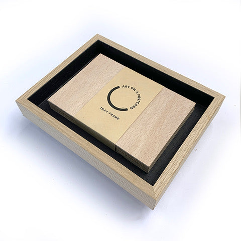 Handmade Obeche Wood Tray Frame (A6)