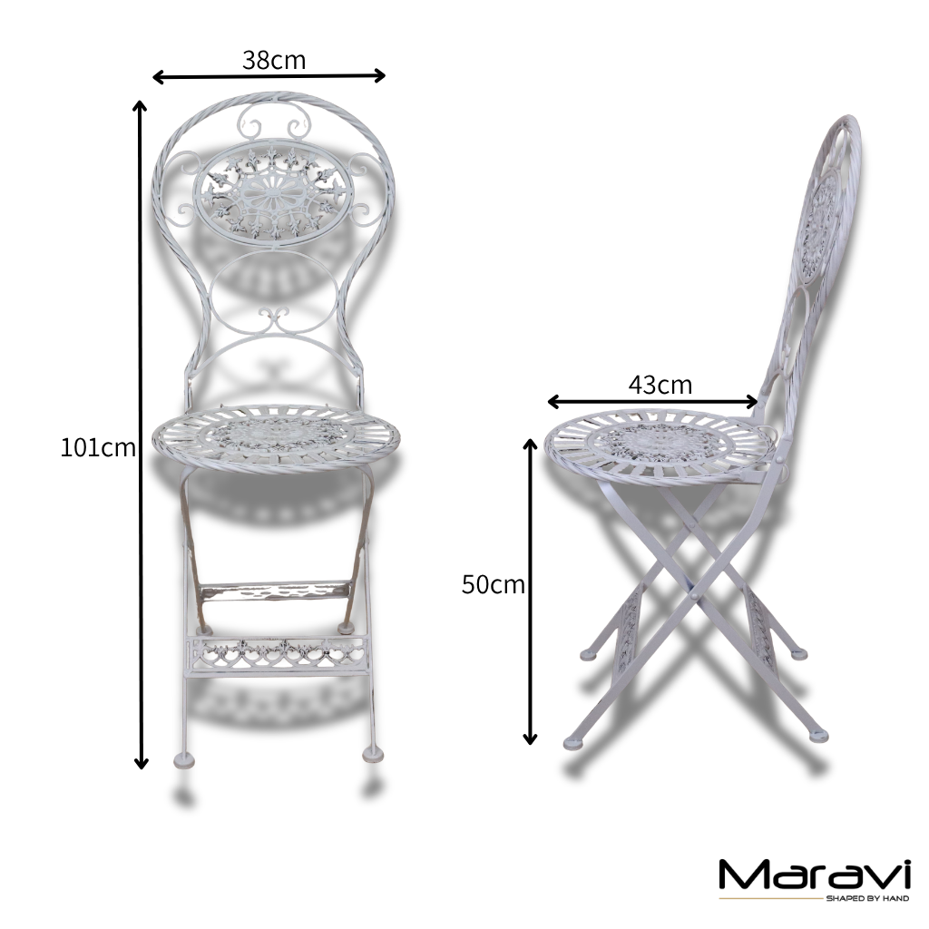 Odal 3 Piece Oval Garden Table and Chairs