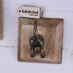 Odhari Dog Tail Hooks Set of 2 Antique Silver or Gold