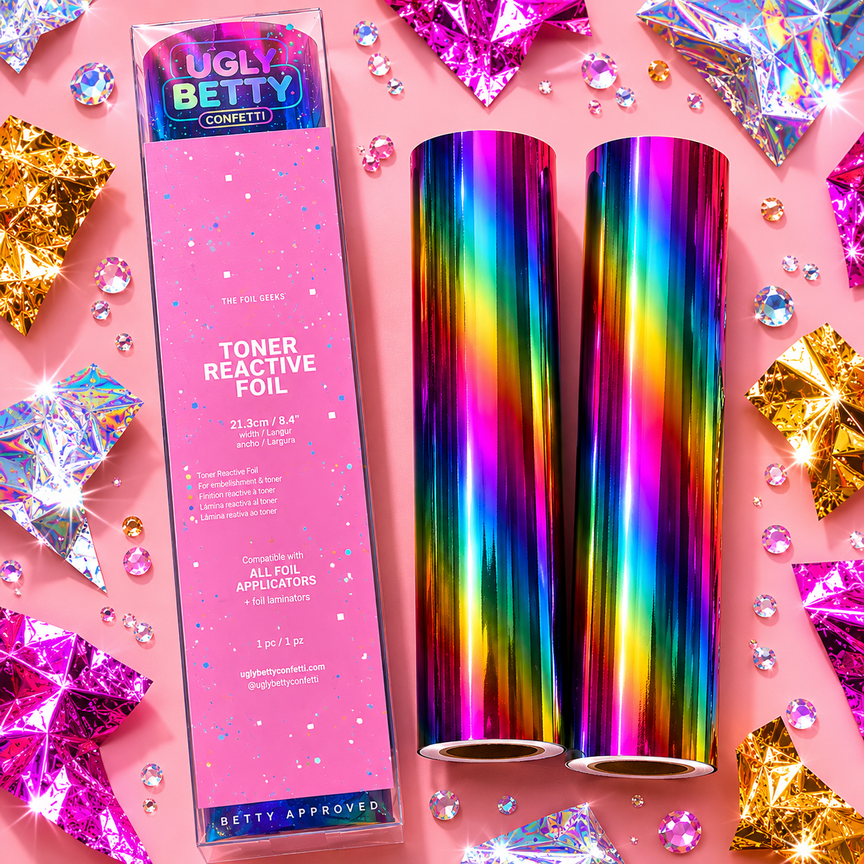 Oil Slick (Multicolor Laser Oblique holographic)