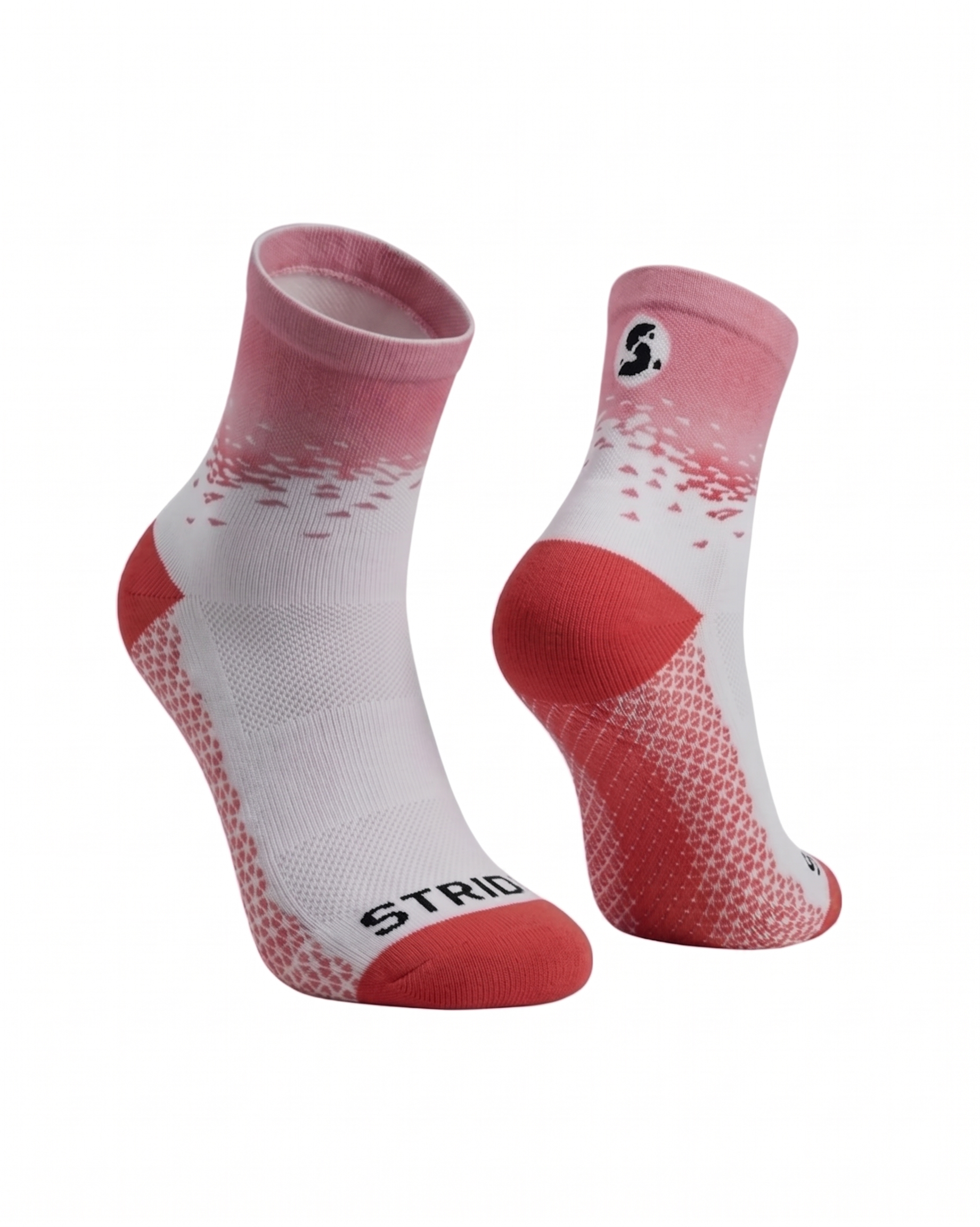 Performance Running Socks - Quarter Crew Flash Pink