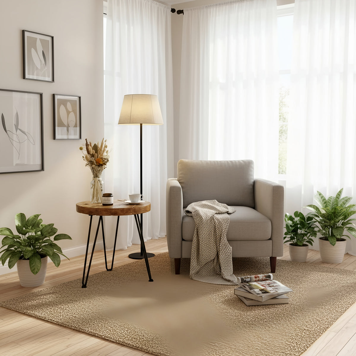 OLVA Round Chunky Coffee Table