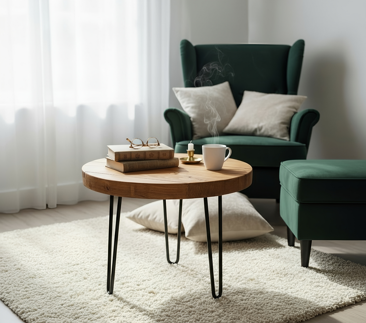 OLVA Round Chunky Coffee Table