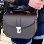 Olympia Handmade Leather Bag - Dark Brown