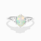 Opal Ring in Sterling Silver