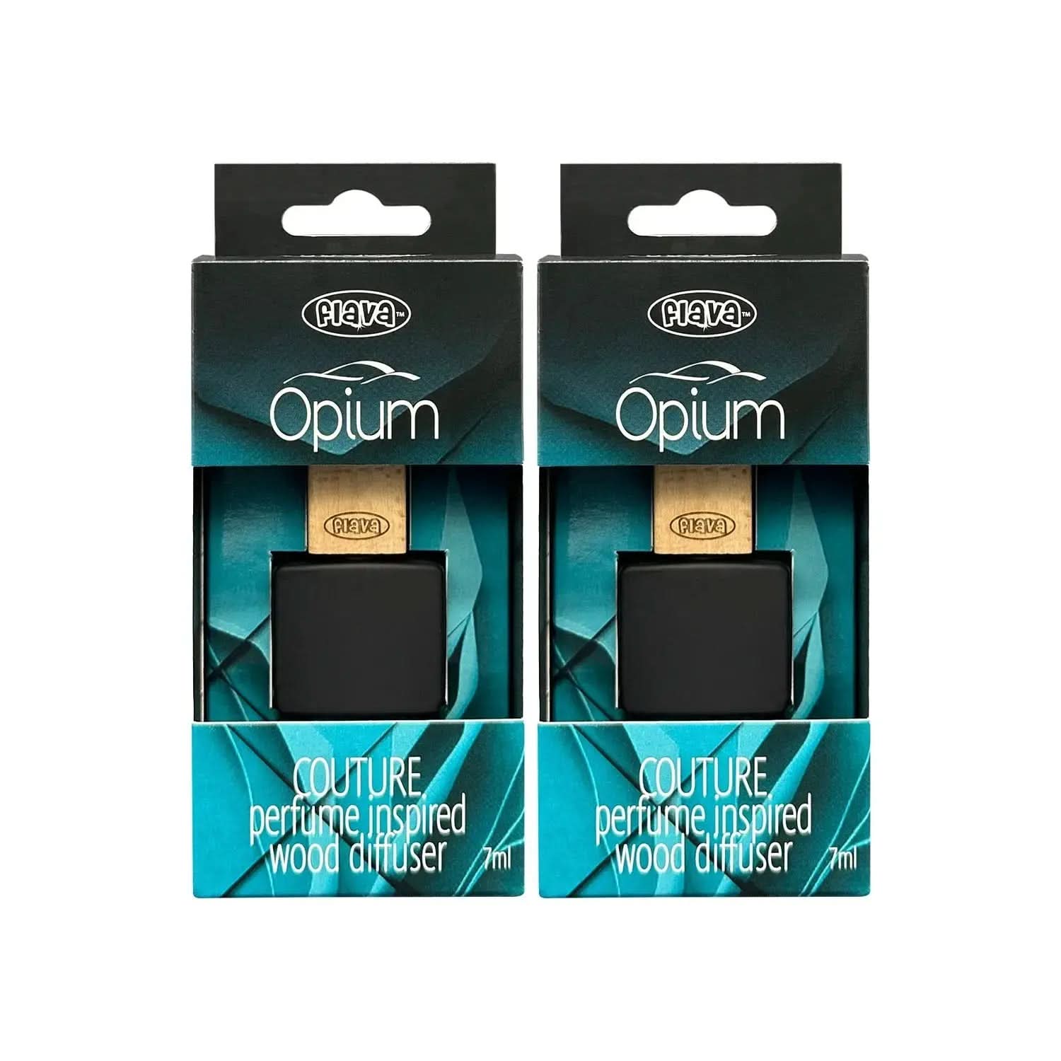 Flava Couture Wood Car Air Freshener - Opium