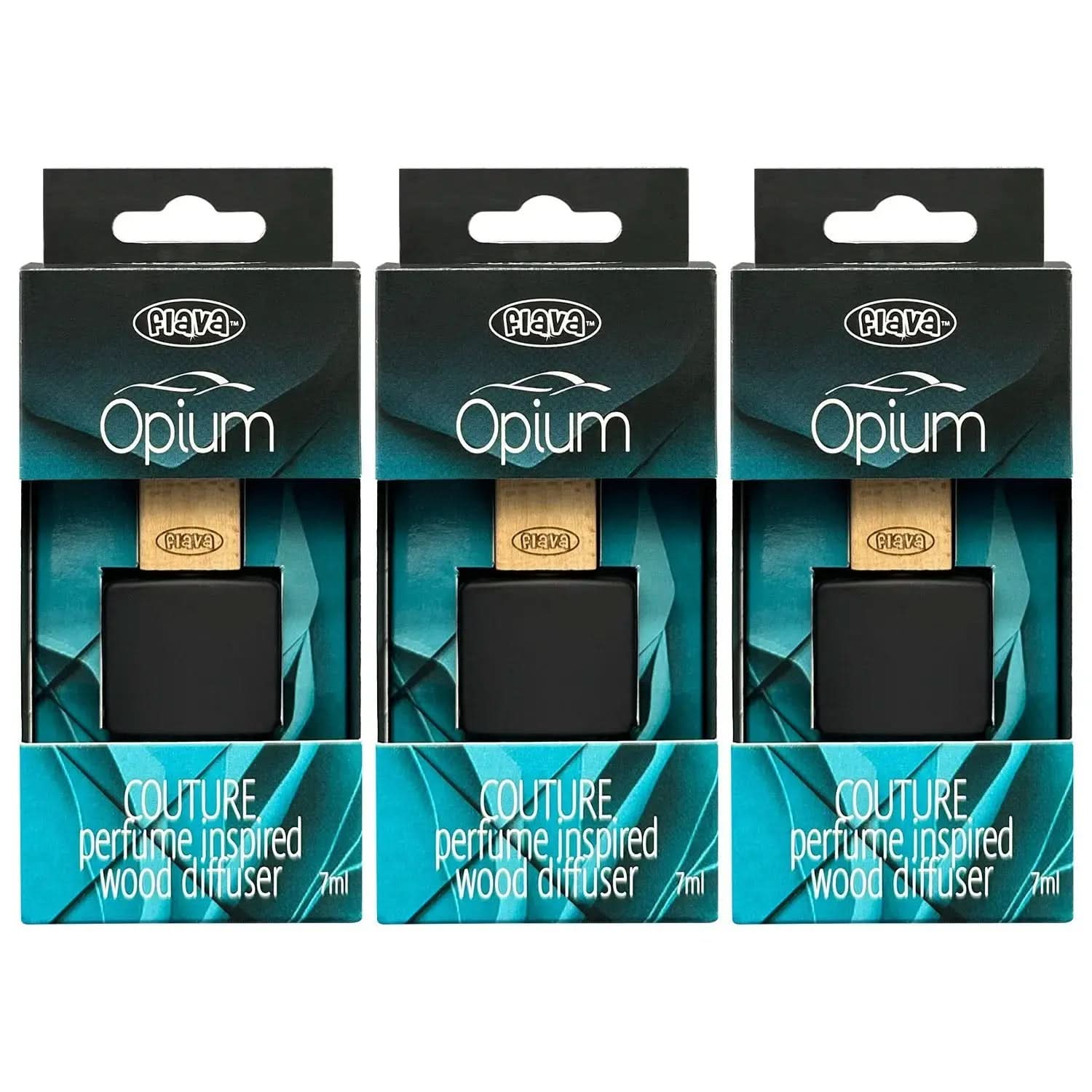 Flava Couture Wood Car Air Freshener - Opium