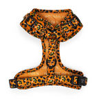 Burnt Orange Leopard Design Dog Harness