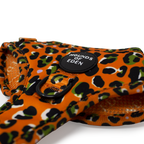 Burnt Orange Leopard Design Dog Collar