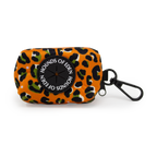Burnt Orange Leopard Design Dog Collar