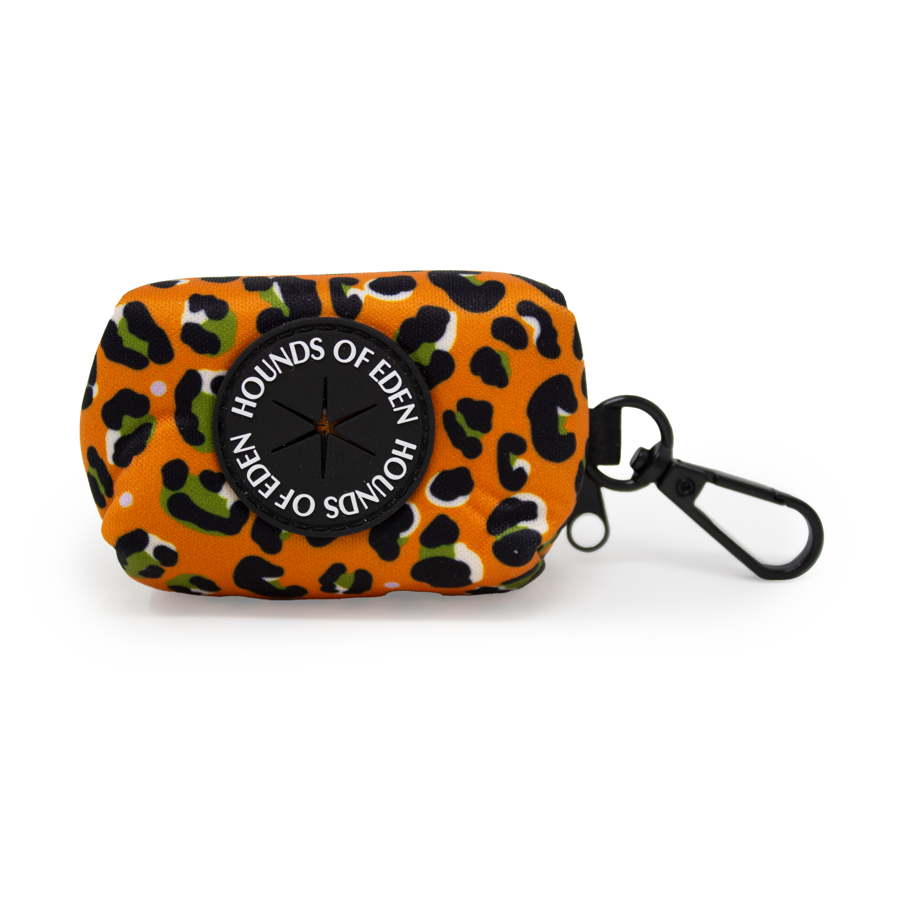 Burnt Orange Leopard Design Dog Collar
