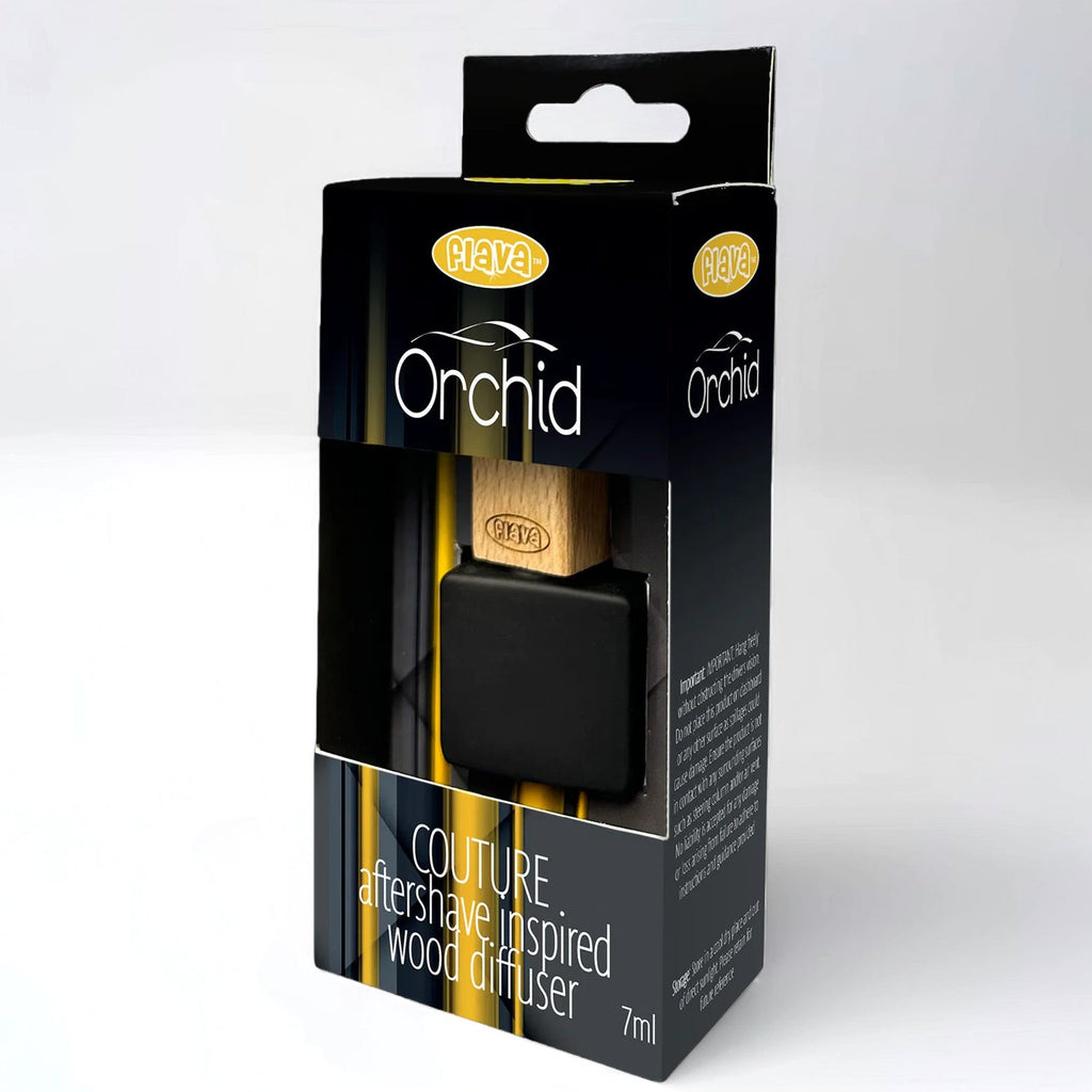 Flava Couture Wood Car Air Freshener - Orchid