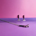 Minimalist Movement Onyx T-Bar Silver Necklace