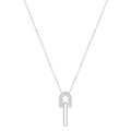 Rainbow Sterling Silver Chain Necklace