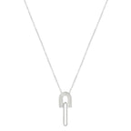 Rainbow Sterling Silver Chain Necklace