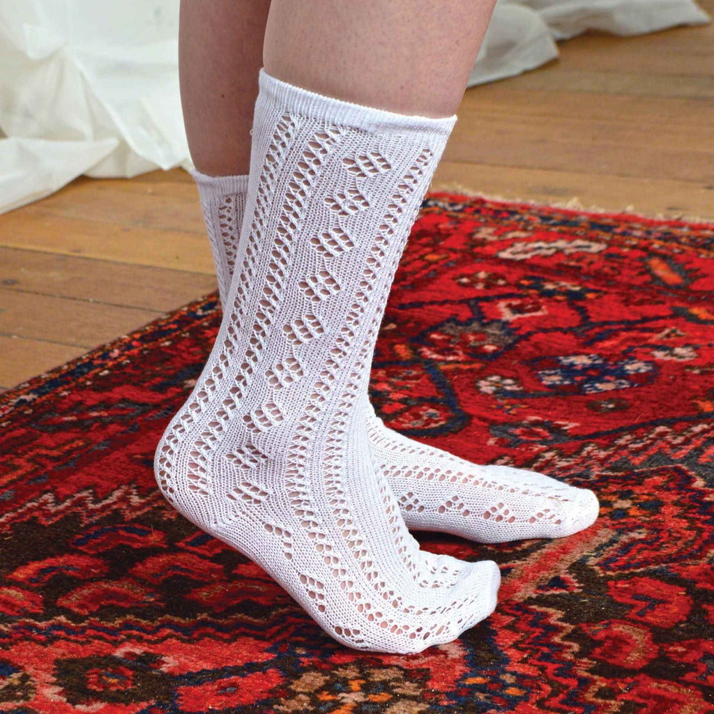 12 Pair Soft Cotton Rich Knee High White Uniform Kids Socks for School