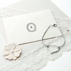 Sterling Silver Heart Woven Bracelet