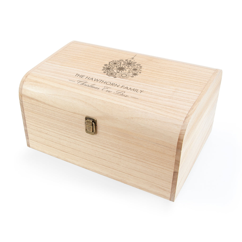 Personalised Bauble Family Christmas Eve Chest