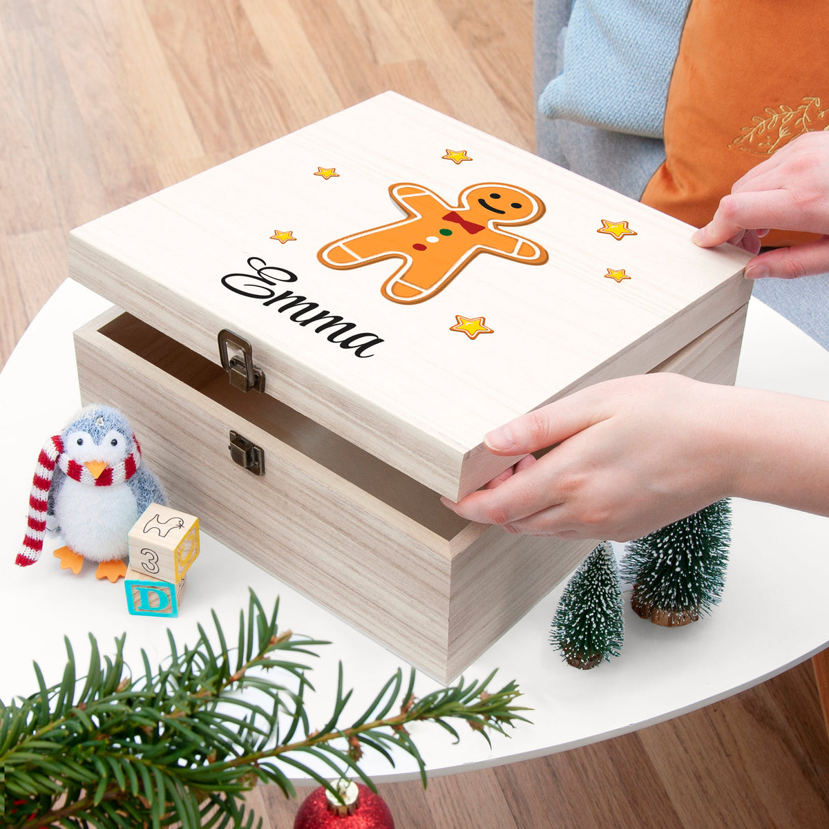 Personalised Gingerbread Man Christmas Eve Box