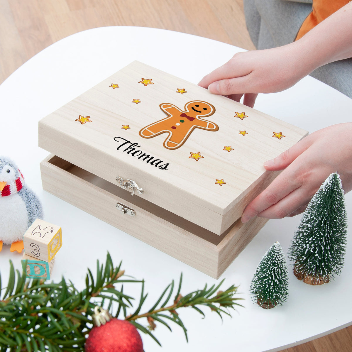 Personalised Gingerbread Man Christmas Eve Box