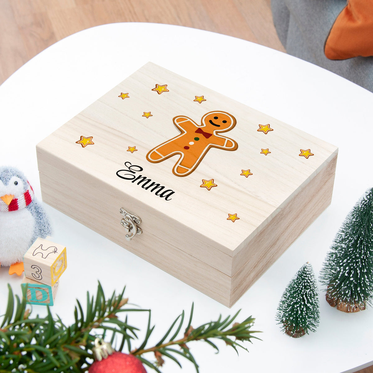 Personalised Gingerbread Man Christmas Eve Box