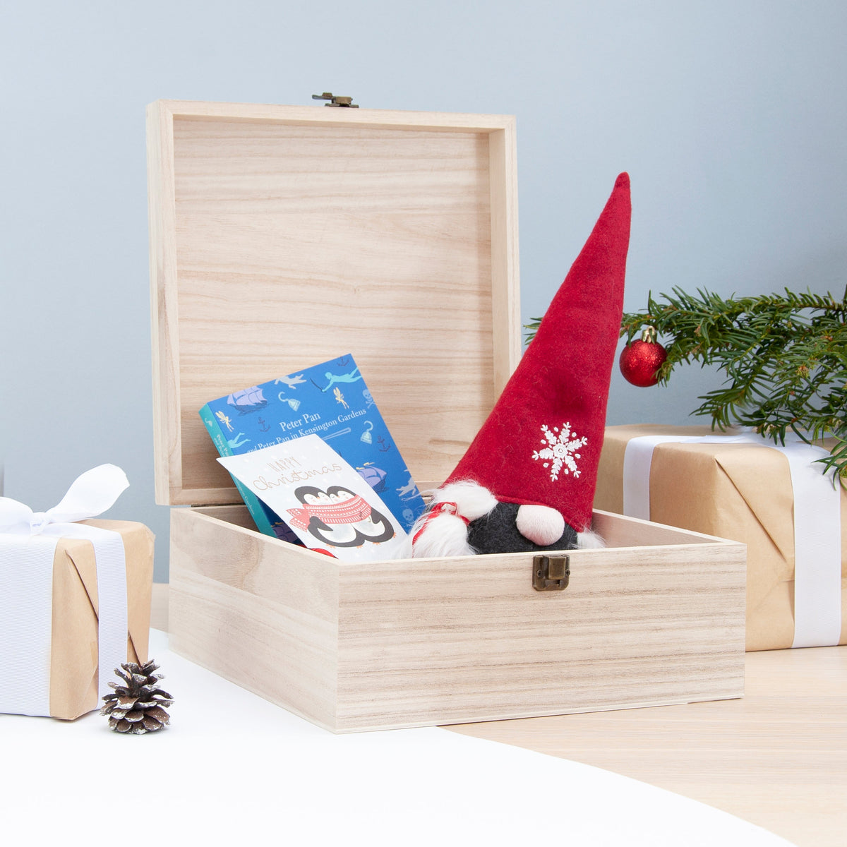 Personalised Festive Penguin Christmas Eve Box