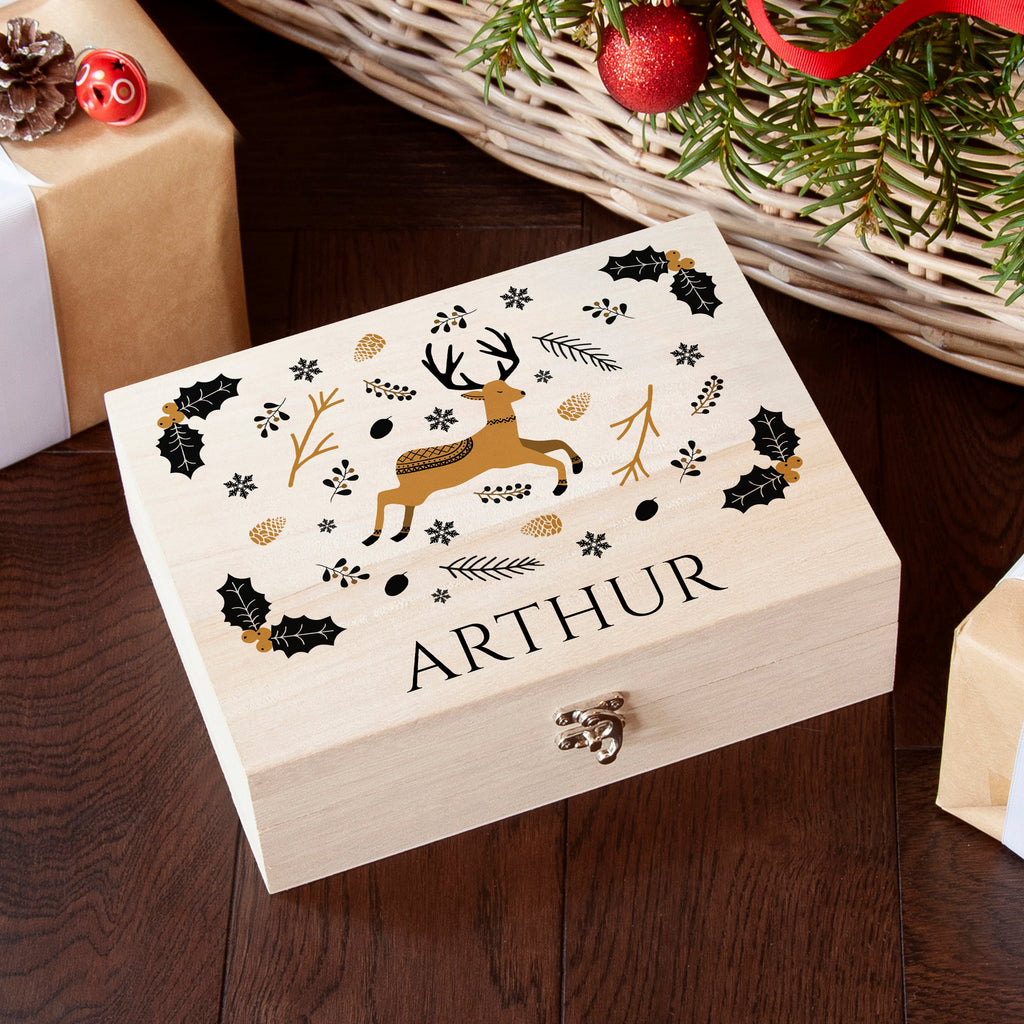 Personalised Scandi Deer Christmas Eve Box