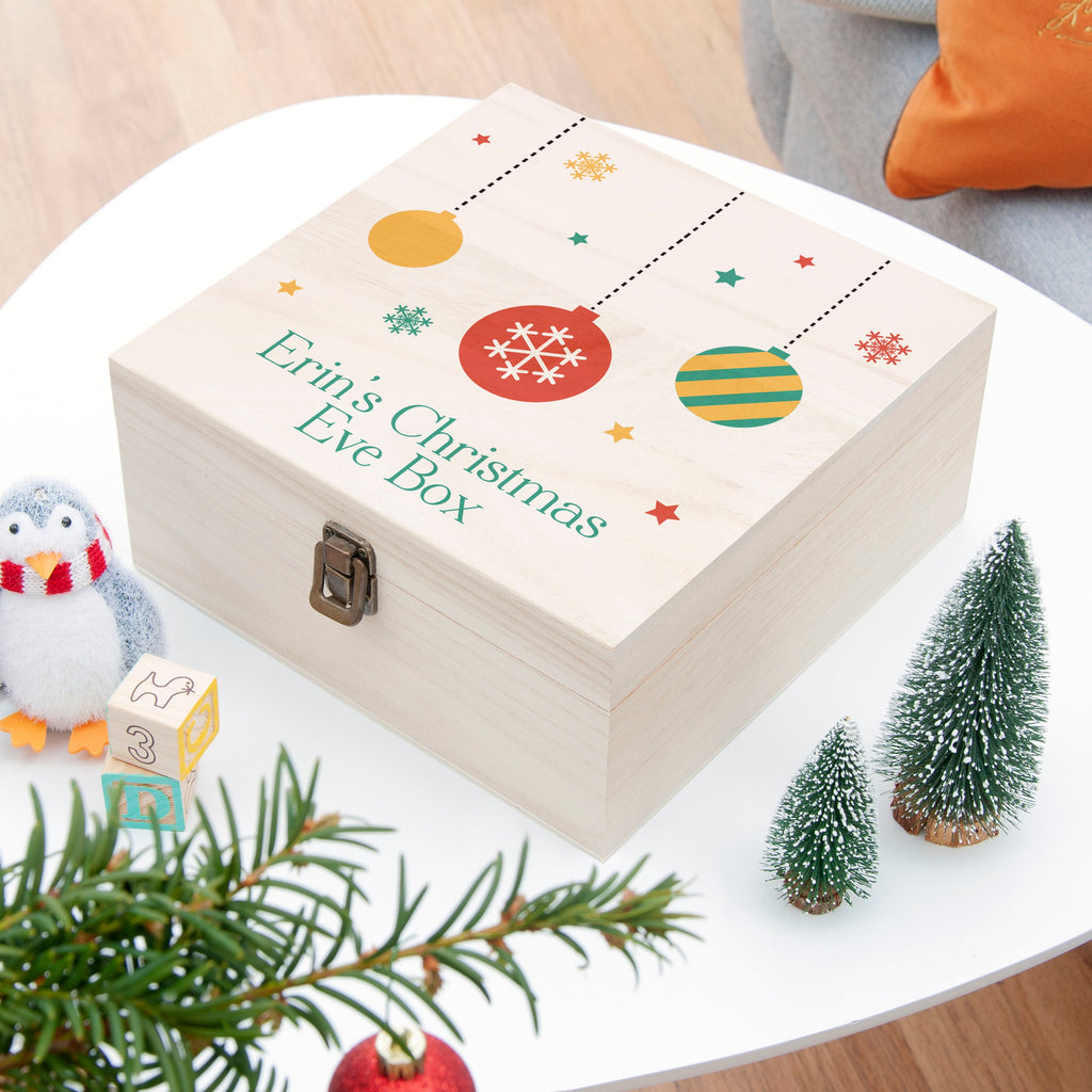 Personalised Bauble Christmas Eve Box