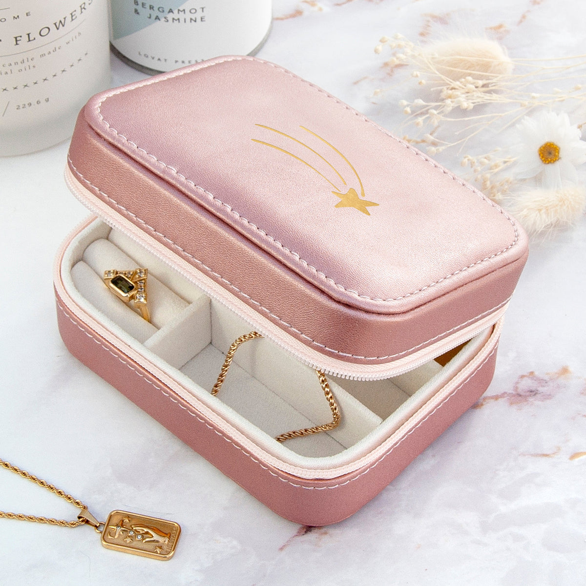Shooting Star Pink Jewellery Case