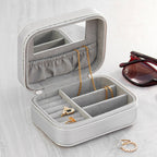 Metallic Silver Sun Jewellery Case