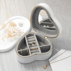 Lunar Phase White Heart Jewellery Case