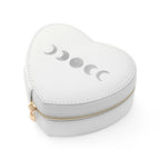 Lunar Phase White Heart Jewellery Case