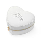 Customisable Shooting Star White Heart Jewellery Case
