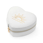 Sunset White Heart Jewellery Case