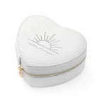 Sunset White Heart Jewellery Case
