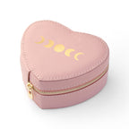 Customisable Moon Phase Pink Heart Jewellery Case