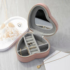 Customisable Sun Pink Heart Jewellery Case
