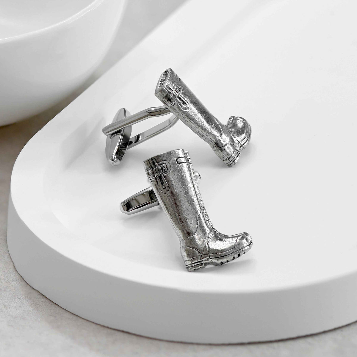 Men's Large Wellington Boot Cufflinks