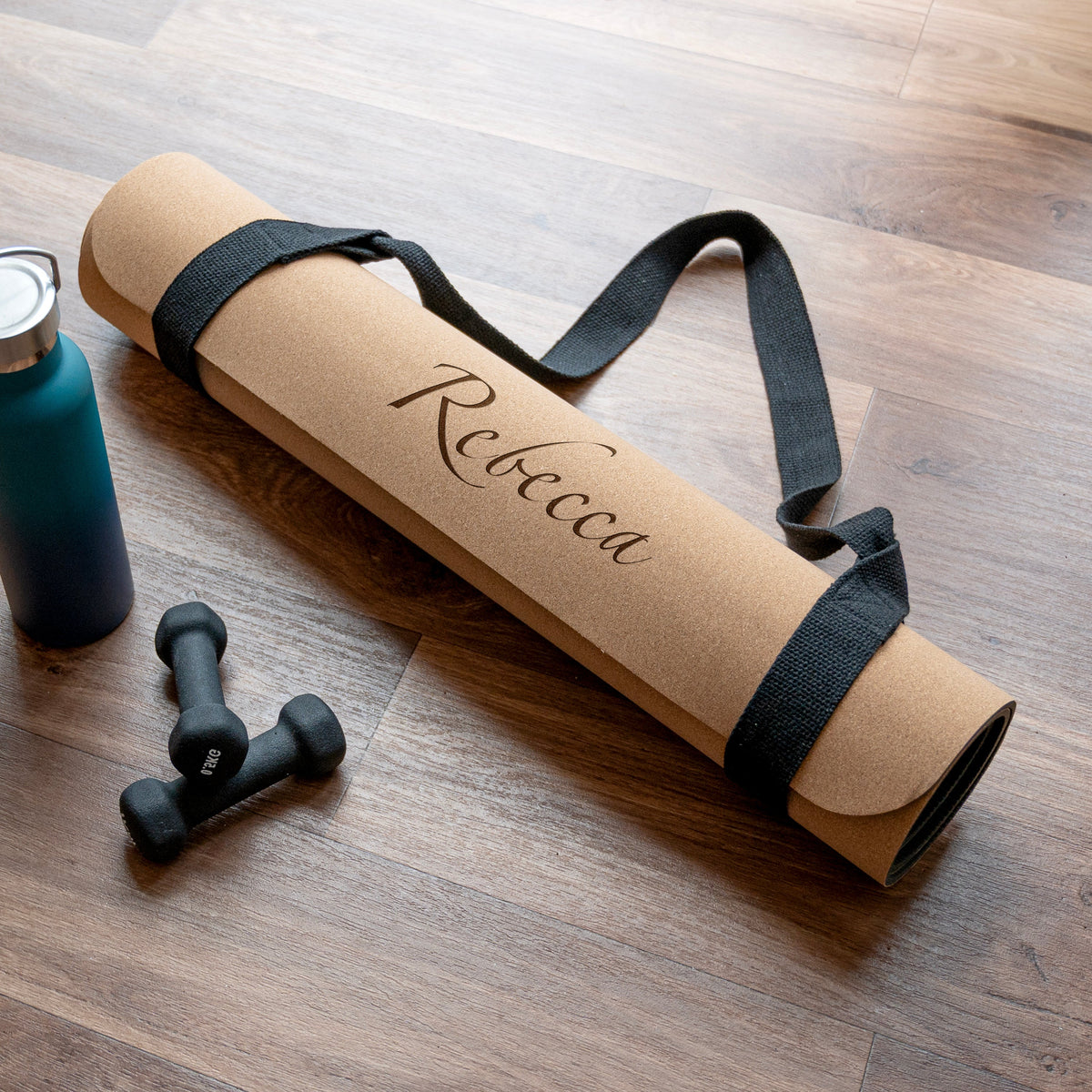 Personalised Cork Yoga Mat