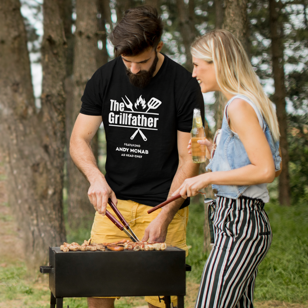 Personalised Grillfather T-Shirt