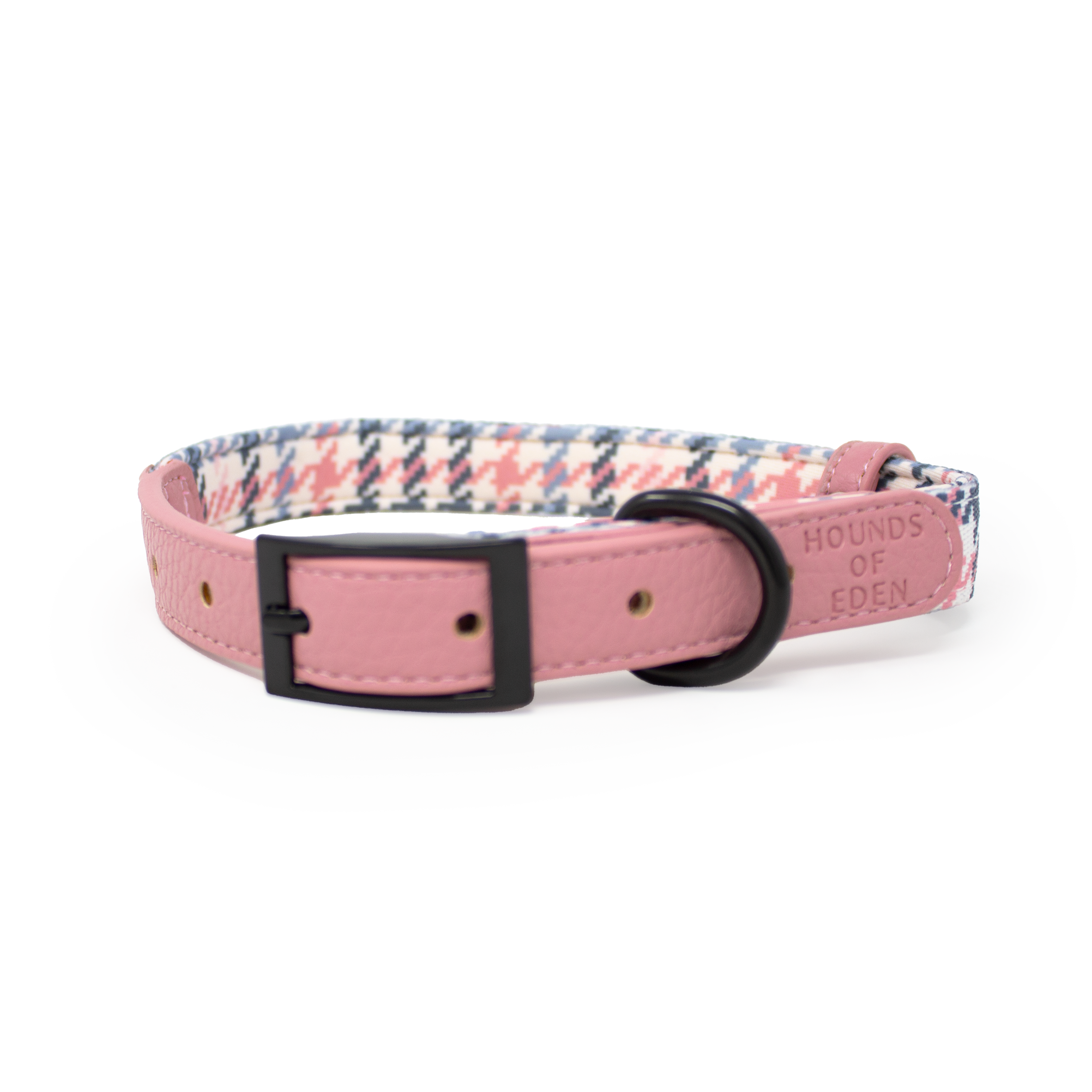 Pink Houndstooth Dog Harness (XXS-XS)