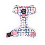 Pink Houndstooth Dog Harness (XXS-XS)