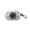 Pink Houndstooth Design Poop Bag Holder