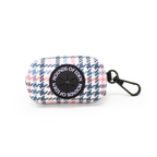 Pink Houndstooth Design Poop Bag Holder