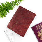 Vegan Teak Leaf Leather Passport Covers